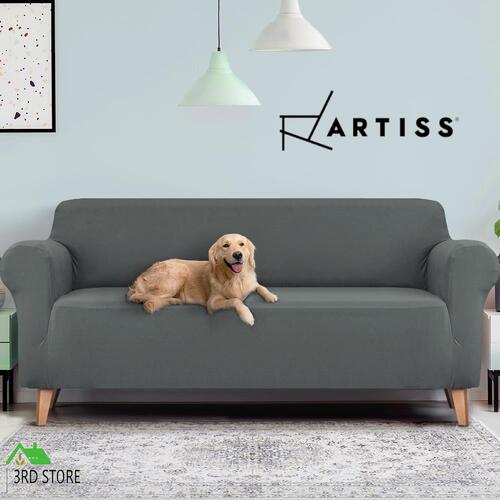 Artiss Sofa Cover Couch Covers 4 Seater Slipcover Lounge Protector Stretch Grey