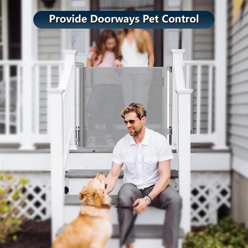 Retractable Baby Gates Dog Gates, Sturdy Mesh Safety Child Gate 33"x55"
