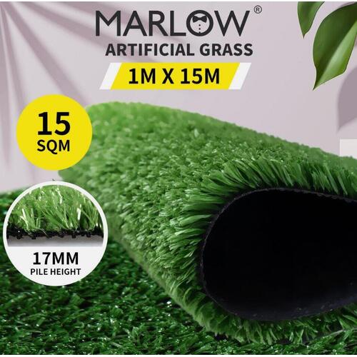 Marlow Artificial Grass 15SQM Fake Flooring Outdoor Synthetic Turf Plant 17MM
