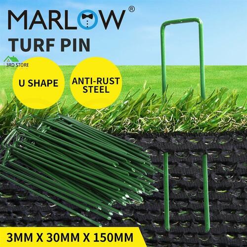 50PCS Synthetic Artificial Grass Turf Pins U Fastening Lawn Tent Pegs Weed Mat