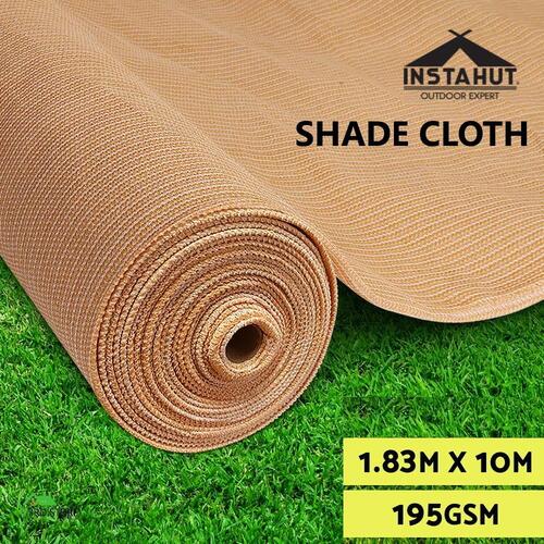 Instahut 90% Sun Shade Cloth Shadecloth Sail Roll Mesh Outdoor 195gsm 1.83x10m