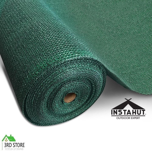 Instahut 50% UV Sun Shade Cloth Shadecloth Sail Roll Mesh Garden Outdoor 1.83x30m Green