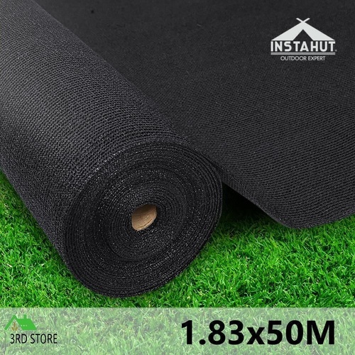 Instahut 50% UV Sun Shade Cloth Shadecloth Sail Roll Mesh Outdoor 1.83x50m