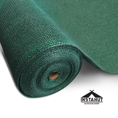 Instahut 50% UV Sun Shade Cloth Shadecloth Sail Roll Mesh Garden Outdoor 1.83x50m Green