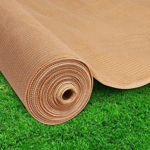 Instahut 70% UV Sun Shade Cloth Shadecloth Sail Roll Mesh Garden Outdoor 1.83x50m Beige