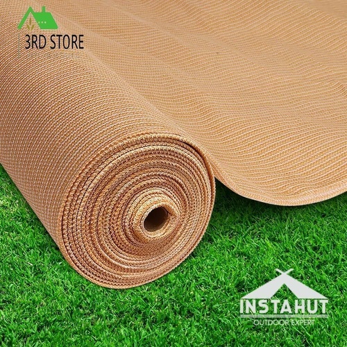 Instahut Shade Cloth Shadecloth Sail 90%UV Mesh Roll Garden Outdoor 3.66x10m BE