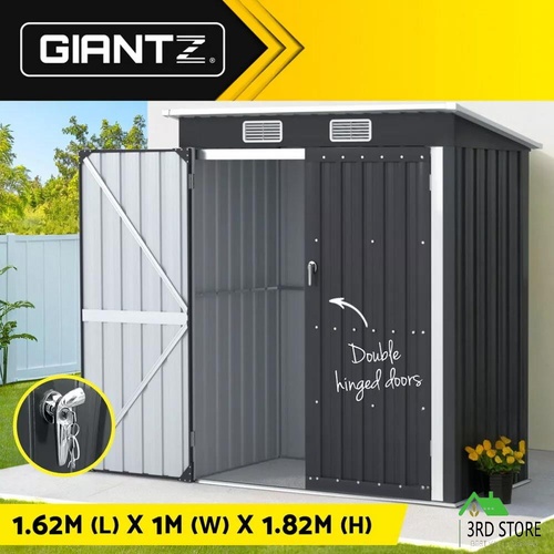 Giantz Garden Shed 1.62x1M Outdoor Storage Tool Workshop House Shelter