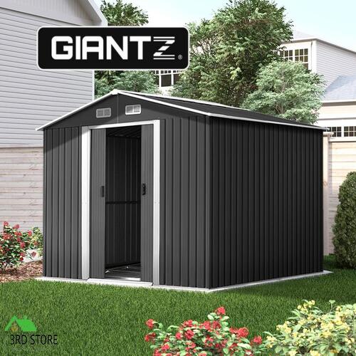 Giantz Garden Shed Outdoor Storage Sheds 2.6x3.1x2M Workshop Metal Base