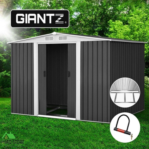 Giantz Garden Shed Outdoor Storage Sheds Workshop Shelter Metal Base Tool