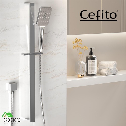 Handheld Shower Head Set 3.1'' High Pressure Silver
