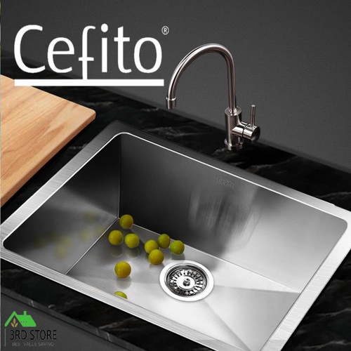 Cefito Stainless Steel Kitchen Sink Under/Topmount Sinks Laundry Bowl 510X450MM