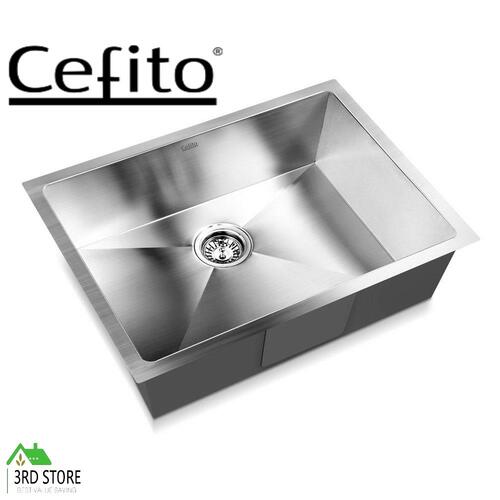 Cefito Stainless Steel Kitchen Sink Under/Topmount Sinks Laundry Bowl 600X450MM