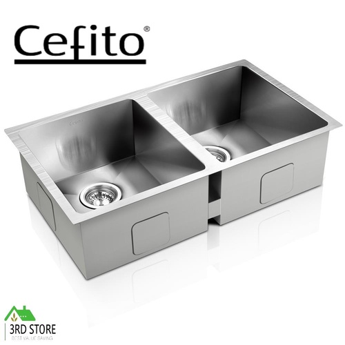 Cefito Kitchen Sink Basin Stainless Steel Under/Top/Flush Mount Bowl 770X450MM