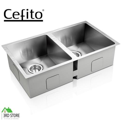 Cefito Kitchen Sink Basin Stainless Steel Under/Top/Flush Mount Bowl 770X450MM
