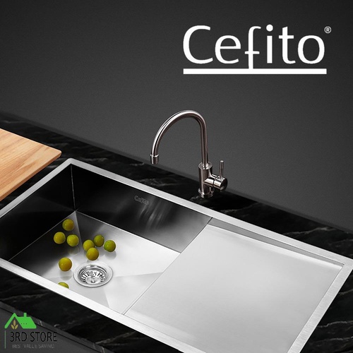 RETURNs Cefito Stainless Steel Kitchen Sink Under/Topmount Sinks Laundry Bowl 960X450MM