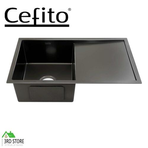 Cefito Stainless Steel Kitchen Sink Under/Topmount Sinks Laundry Bowl 750X450MM