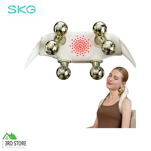 SKG H7 Ultra Shiatsu Neck and Shoulder Massage for Pain Relief Gold