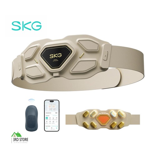 SKG Lower Back Massager for Pain Relief Fits 23-45 Waist Use Home Office Warmer