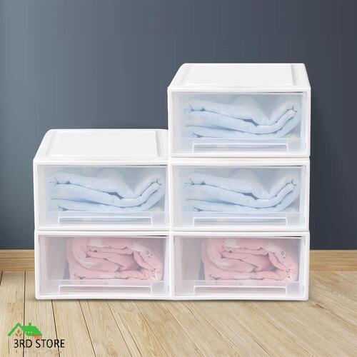 Storage Drawers Set Cabinet Tool Organiser Box  Drawer Plastic Stackable