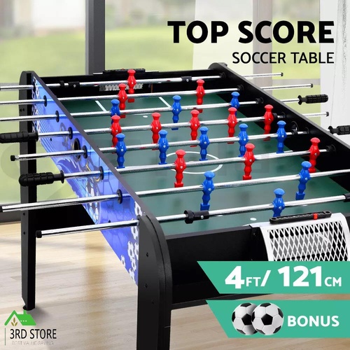 4FT Soccer Table Foosball Football Game Home Party Pub Size Kids Adult Toy Gift