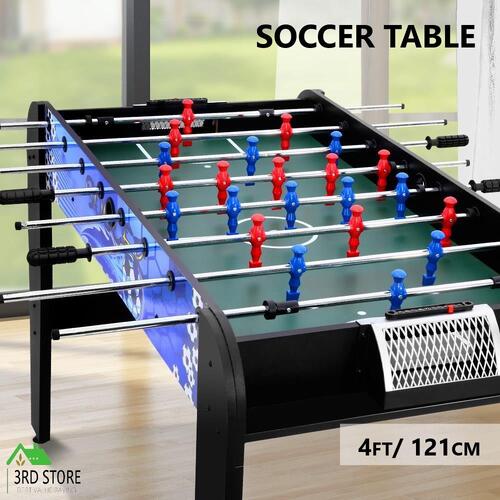 4FT Soccer Table Foosball Football Game Home Party Pub Size Kids Adult Toy Gift