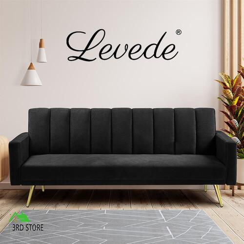 RETURNs Sofa Bed Convertible Velvet Lounge Recliner Couch Sleepe (No armrest)