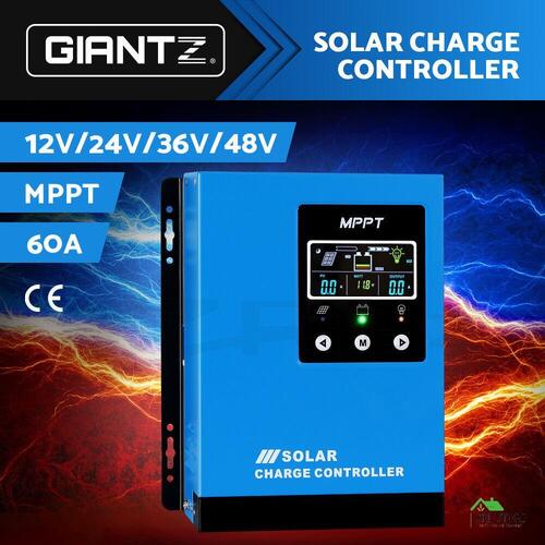 RETURNs Giantz 60A MPPT Solar Charge Controller Auto 12V/24V/36V/48V Battery Regulator