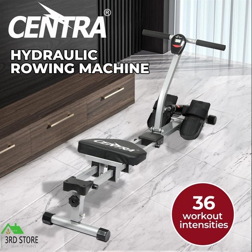 Centra Hydraulic Rowing Machine 12 Levels Resistance Cardio Exercise Fit Home
