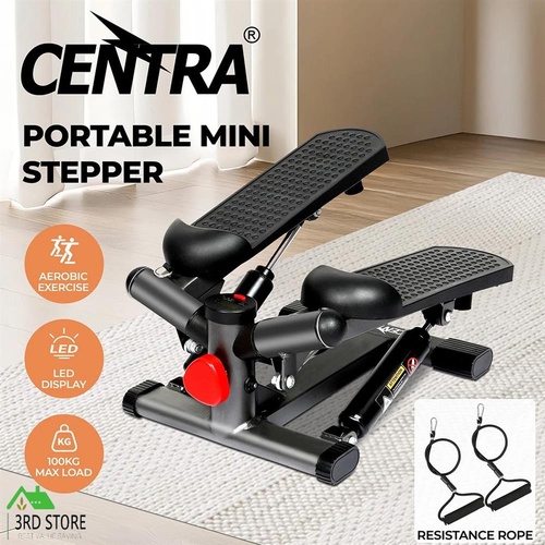 Centra Mini Stepper Adjustable Resistance Rope Aerobic Step Trainer Fitness
