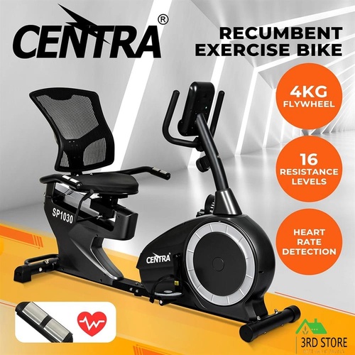 Centra Recumbent Magnetic Exercise Bike Fitness Trainer Cycle Gym Equipment