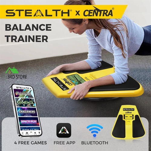 Centra Core Deluxe Trainer Balance Board Free Fun Game Abs Exercise Bluetooth