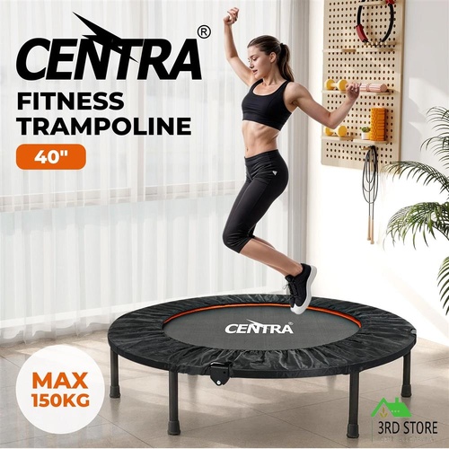 Centra 40 Inch Mini Trampoline Bounce Round Exercise Home Gym Fitness Rebounder