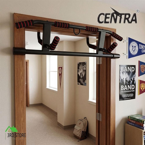 Centra Pull Up Chin Up Bar Doorway Multi Grip Home Gym Workout Fitness Portable
