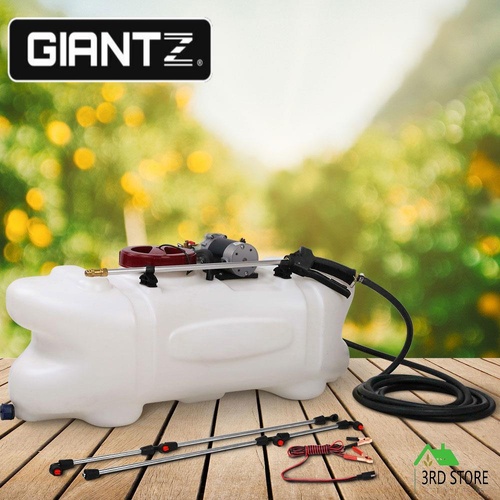 Giantz 100L ATV Weed Sprayer Boom Pump Spot Spray Tank Chemical Garden Farm 12V