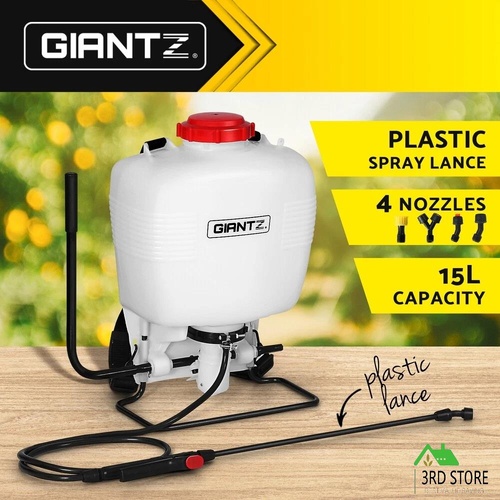 Giantz Weed Sprayer 15L Knapsack Backpack Garden Spray Pesticide Fertiliser Tank