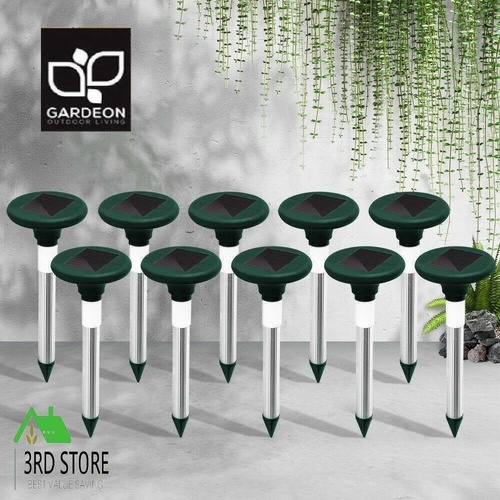 Gardeon Snake Repeller 10X Solar LED Multi Pulse Plus Pest Rodent Repellent