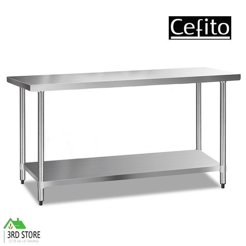 RETURNs Cefito Stainless Steel Kitchen Benches Work Bench Food Prep Table 1829x610mm 304