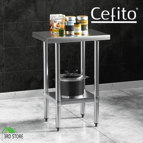 Cefito Stainless Steel Kitchen Benches Work Bench 610x457mm 430