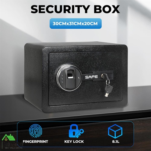 8.1L Digital Security Safe Box Fingerprint Key Lock