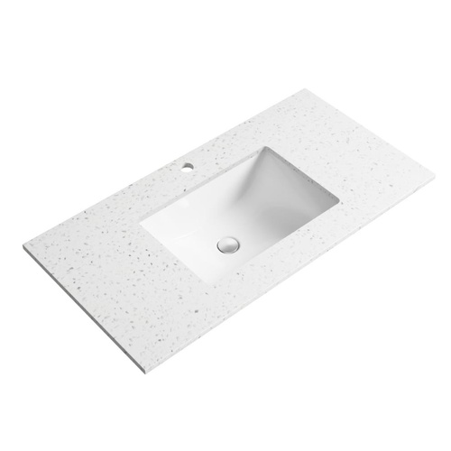 Aulic Snow Stone Top With Undermount Basin 900mm