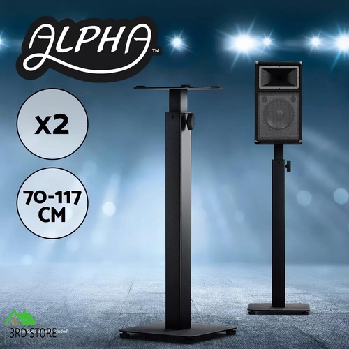 Alpha Speaker Stand 70-117cm Adjustable Height 2pcs
