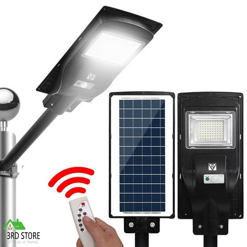 LED Solar Street Flood Light Motion Sensor Remote Outdoor Garden Lamp Lights 90W