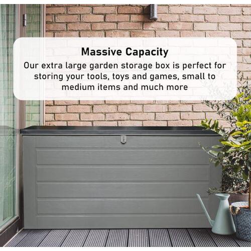 Olsen & Smith 680L MASSIVE Capacity Outdoor Garden Storage With Padlock Box