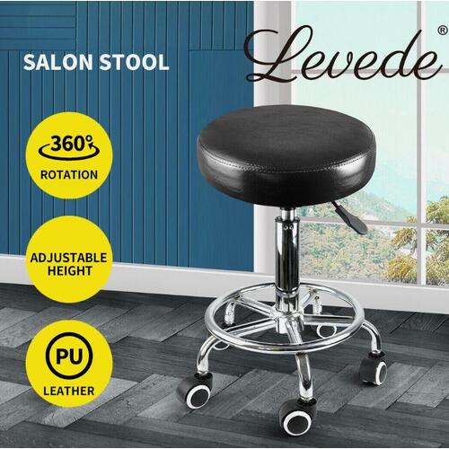Levede Salon Stool Swivel Bar Stools Chairs Barber Hydraulic Lift Hairdressing