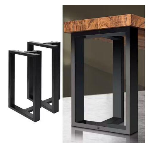 Furb 2 Piece T-Shaped Black Industrial Table Legs 71x50cm