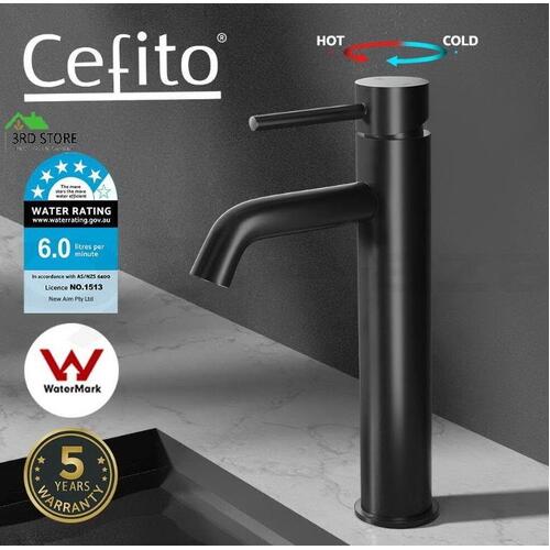 Cefito WELS Bathroom Taps Mixer Tap Basin Faucet Sink Laundry Brass Swivel DIY
