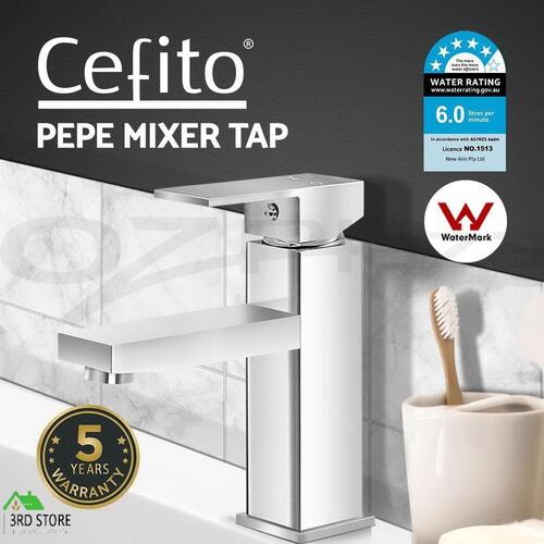Cefito WELS Bathroom Taps Mixer Tap Basin Faucet Sink Laundry Brass Swivel DIY