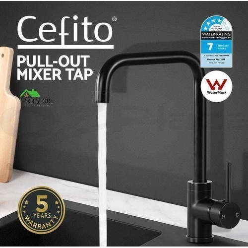 Cefito WELS Kitchen Tap Mixer Taps Sink Basin Faucet Vanity Swivel Chrome