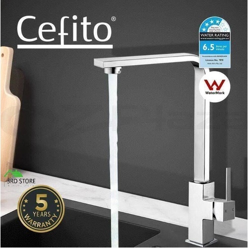 Cefito WELS Kitchen Tap Mixer Taps Sink Basin Faucet Vanity Swivel Chrome