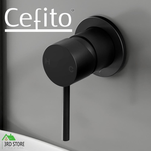 Cefito Bathroom Mixer Shower Wall Tap Faucet Basin Sink Bathtub Brass Black